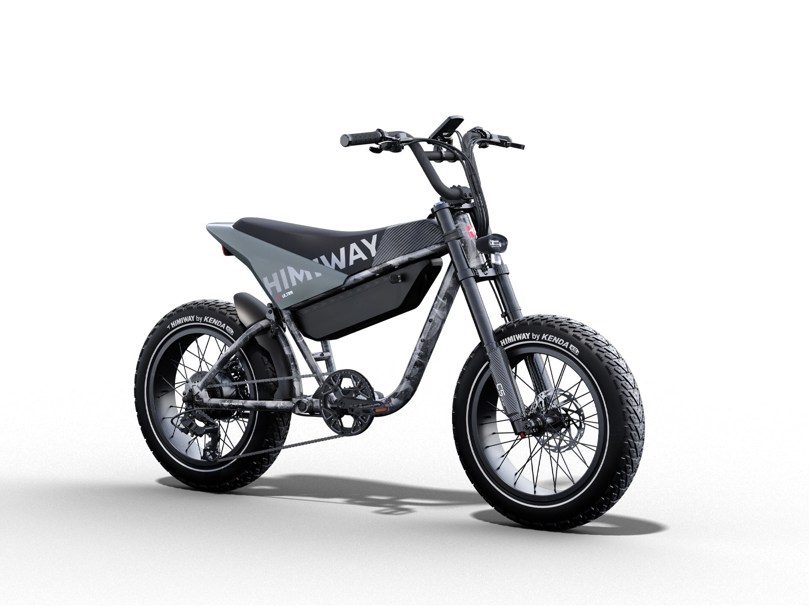 Himiway C5 Ultra Tintengrau– Premium Moped-Style E-Bike Seitenansicht