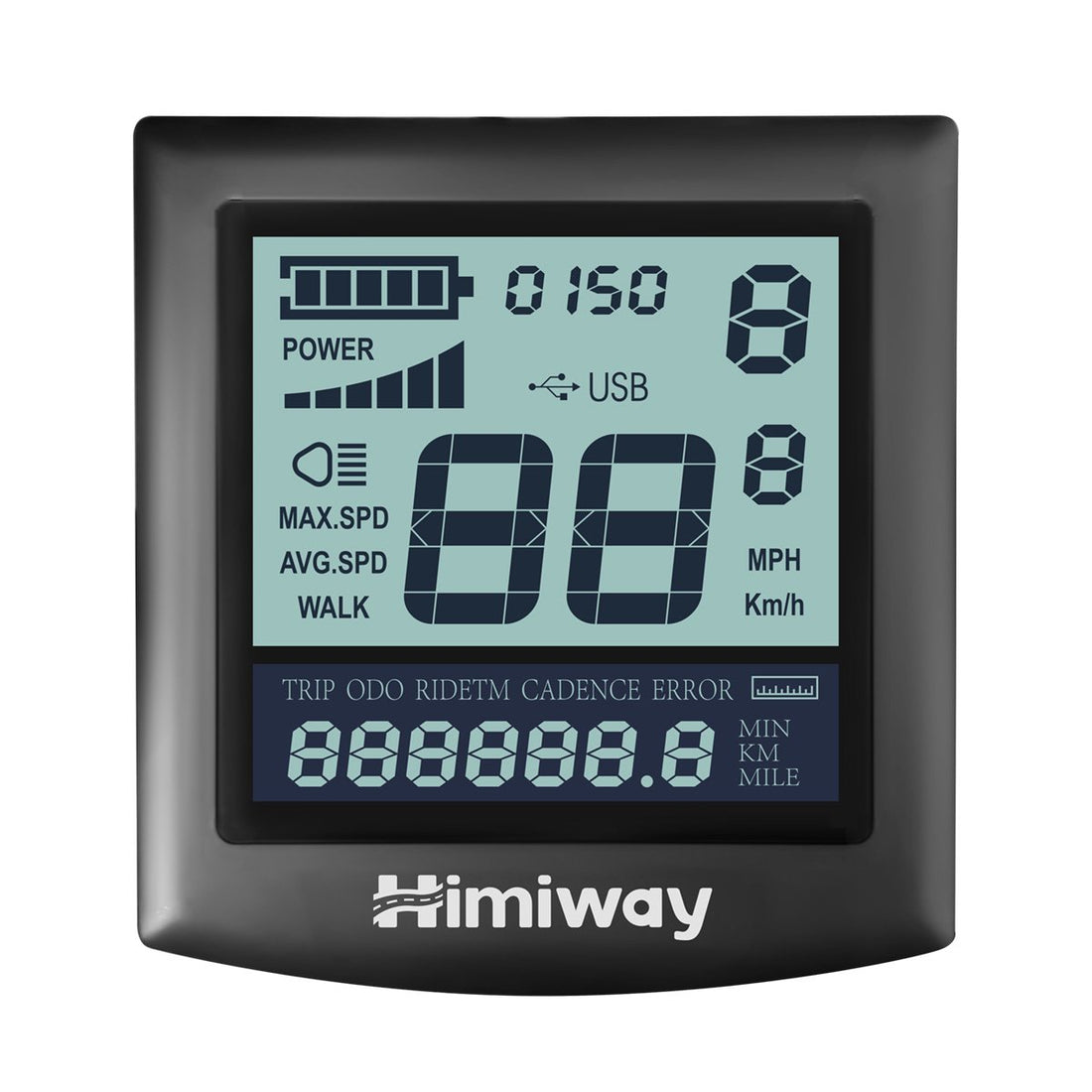 LCD Display With USB Charging - Himiway Bike