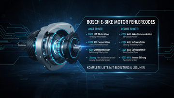 Bosch E-Bike Motor Fehlercodes: Komplette Liste mit Bedeutung und Lösungen