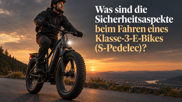 Was sind die Sicherheitsaspekte beim Fahren eines Klasse-3-E-Bikes