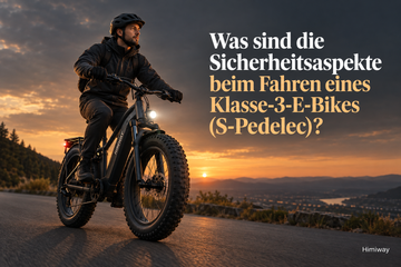 Was sind die Sicherheitsaspekte beim Fahren eines Klasse-3-E-Bikes