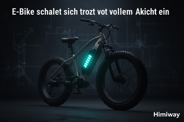 E-Bike schaltet sich trotz vollem Akku nicht ein