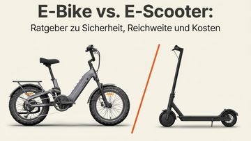 E-Bike vs. E-Scooter: Ratgeber zu Sicherheit, Reichweite und Kosten