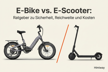E-Bike vs. E-Scooter: Ratgeber zu Sicherheit, Reichweite und Kosten