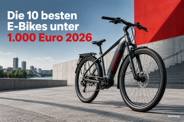 Die 10 besten E-Bikes unter 1.000 Euro 2026