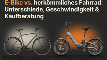 E-Bike vs. herkömmliches Fahrrad