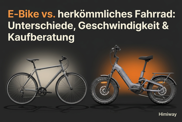 E-Bike vs. herkömmliches Fahrrad