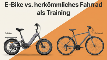 E-Bike vs. herkömmliches Fahrrad als Training