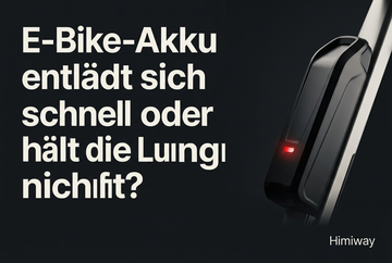 E-Bike-Akku entlädt sich schnell oder hält die Ladung nicht? 