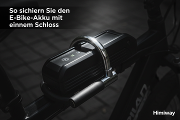 So sichern Sie den E-Bike-Akku mit einem Schloss