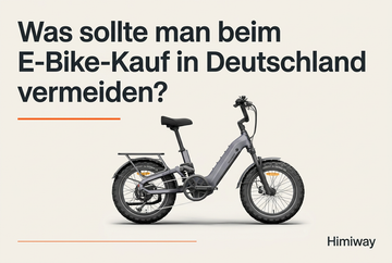 Was sollte man beim E-Bike-Kauf in Deutschland vermeiden
