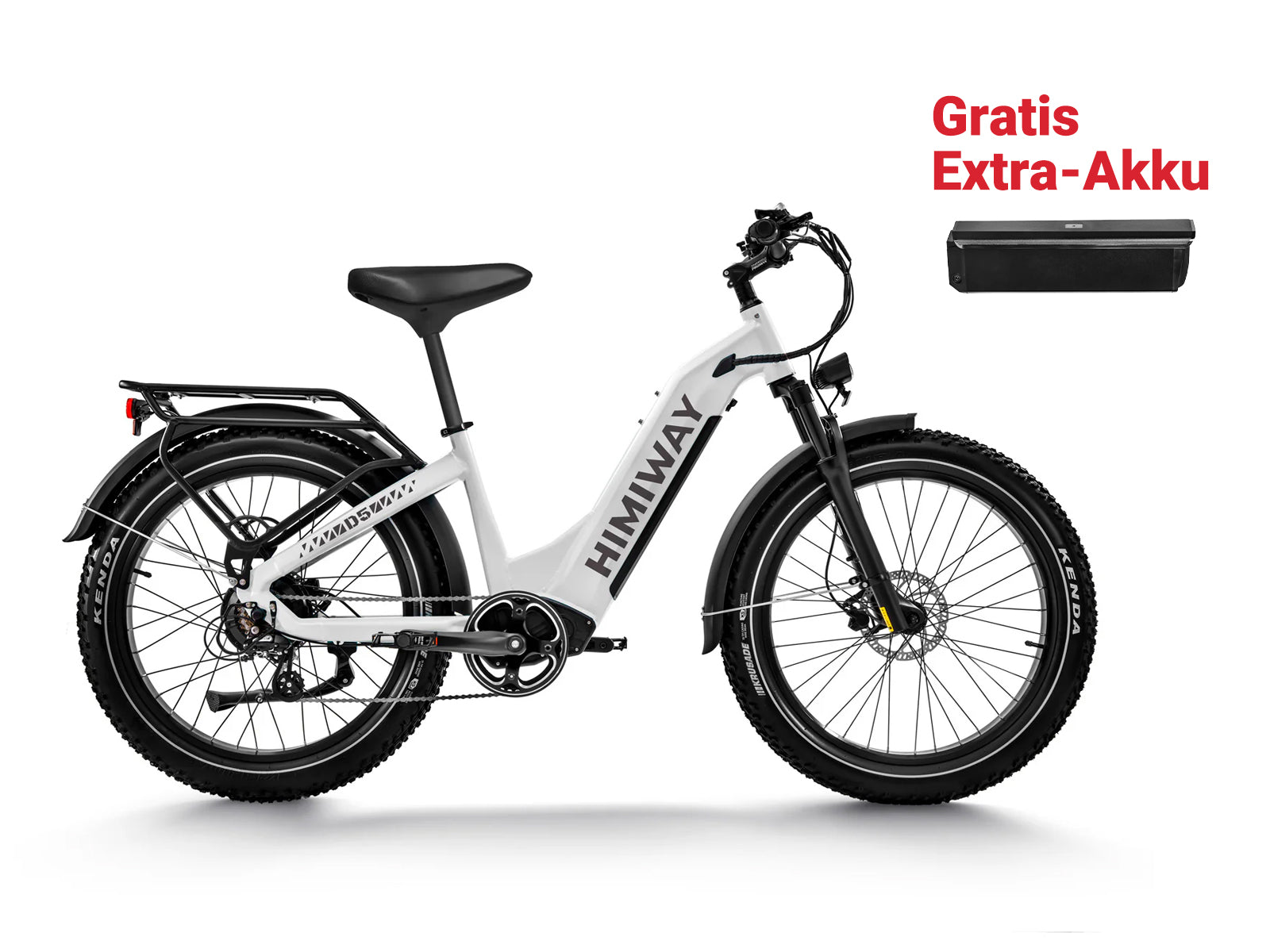 Himiway D5 (Zebra) – 26-Zoll E-Fatbike für jedes Terrain