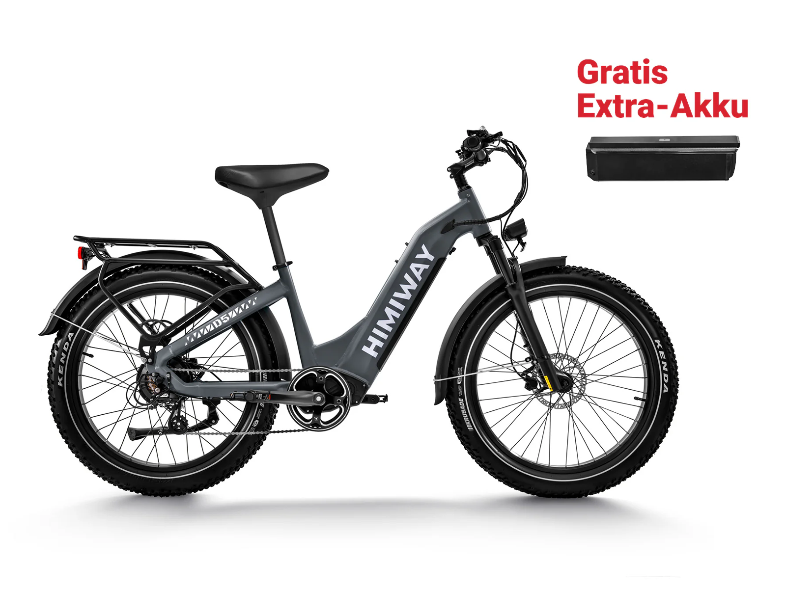 Himiway D5 (Zebra) – 26-Zoll E-Fatbike für jedes Terrain