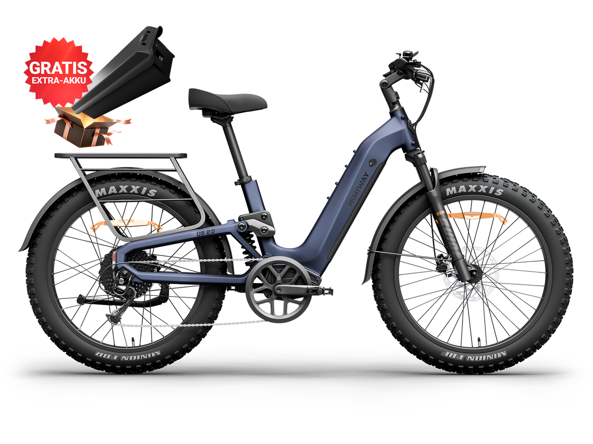 Himiway D5 2.0 e-bike range